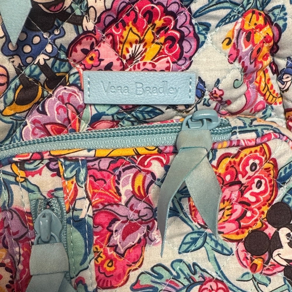 Vera Bradley Floral Disney Mickey & Pluto Sling Bag - Picture 2 of 8